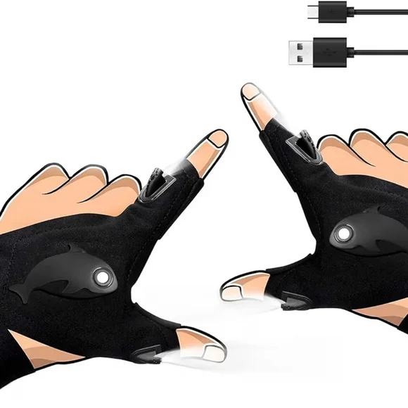 LED Flashlight Gloves - Picture 2 of 2